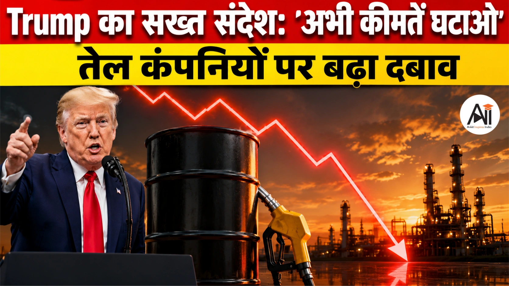 Trump का बड़ा अल्टीमेटम! Petrol $2.50 प्रति गैलन करने का आदेश, नहीं माने Retailers तो होगी बड़ी कार्रवाई
