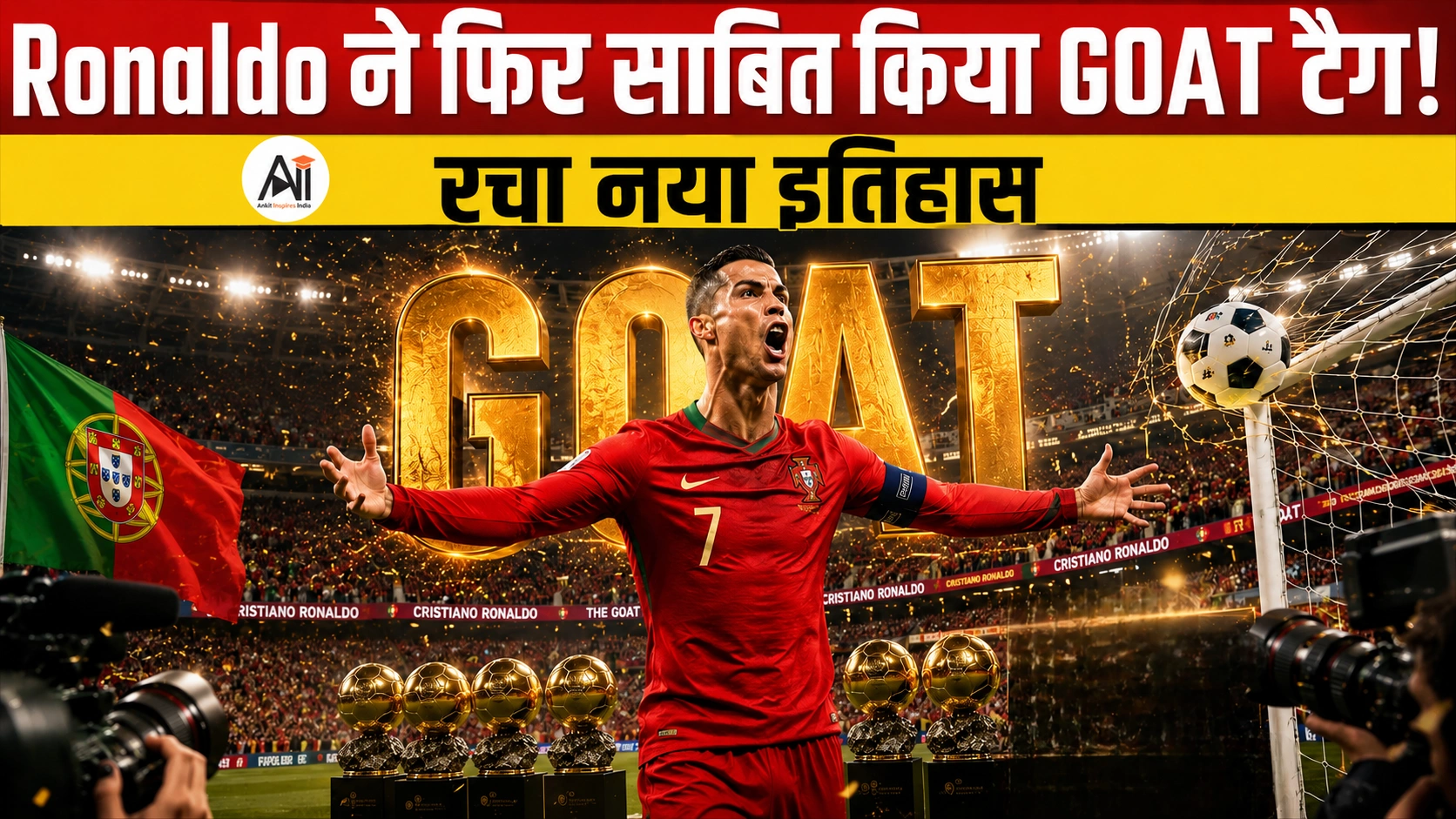 41 साल के Cristiano Ronaldo ने रचा इतिहास! लगातार 6 World Cups में गोल, Portugal की 5-0 से धमाकेदार जीत!